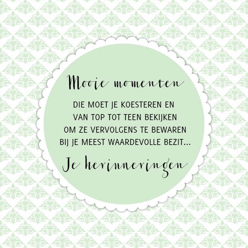Kaartje "Mooie Momenten" - WW - Spreukenkaarten Spreukenkaarten - Kaartje "Mooie Momenten" - WW