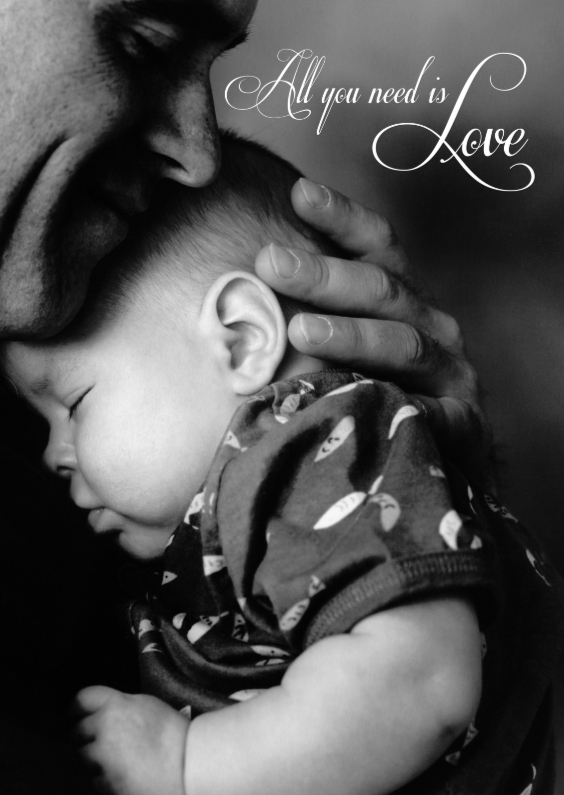 Spreukenkaart: All you need is love - Spreukenkaarten Spreukenkaarten - Spreukenkaart: All you need is love