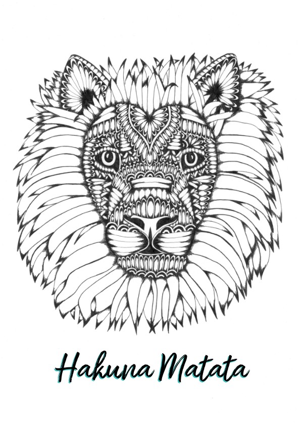 Spreukenkaart Hakuna Matata - Spreukenkaarten Spreukenkaarten - Spreukenkaart Hakuna Matata
