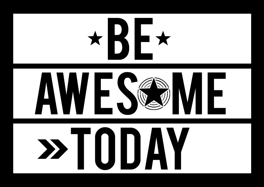 Spreukenkaart Lightbox awesome - Spreukenkaarten Spreukenkaarten - Spreukenkaart Lightbox awesome