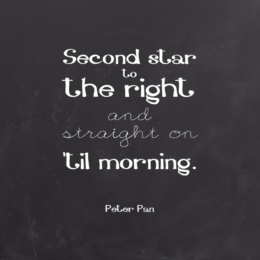Spreukenkaart Peter Pan - Spreukenkaarten Spreukenkaarten - Spreukenkaart Peter Pan