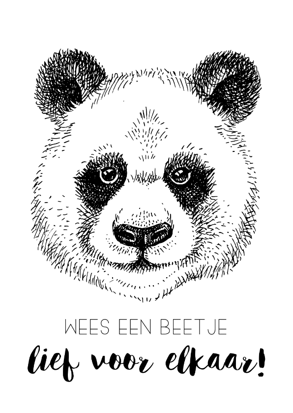 Spreukenkaart: wees een beetje lief voor elkaar - Spreukenkaarten Spreukenkaarten - Spreukenkaart: wees een beetje lief voor elkaar