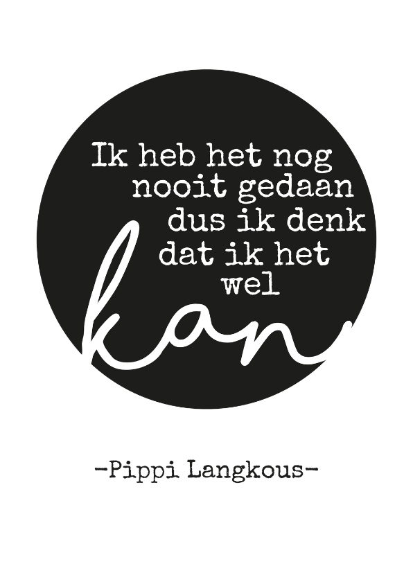Spreukenkaart zwart wit met quote - Spreukenkaarten Spreukenkaarten - Spreukenkaart zwart wit met quote