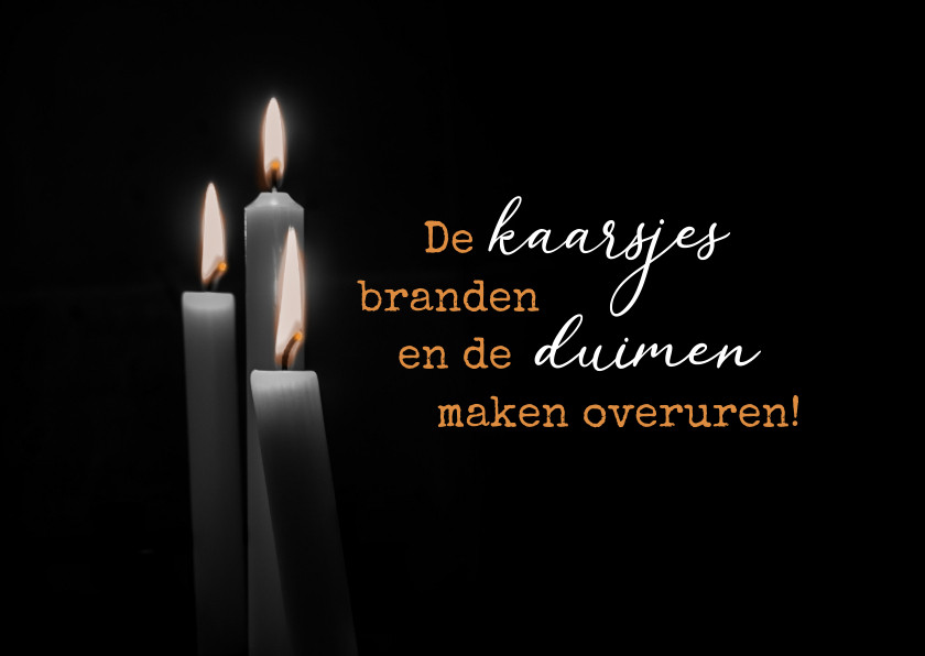 De kaarsjes staan klaar - Sterkte kaarten Sterkte kaarten - De kaarsjes staan klaar