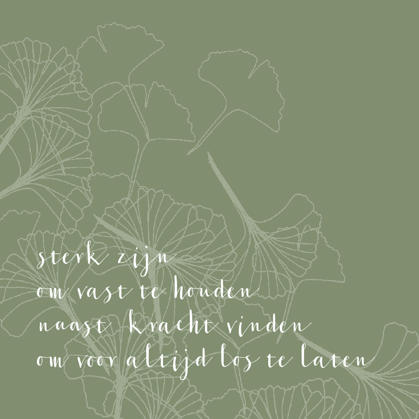 Ginko Sterkte en loslaten - AW - Sterkte kaarten Sterkte kaarten - Ginko Sterkte en loslaten - AW