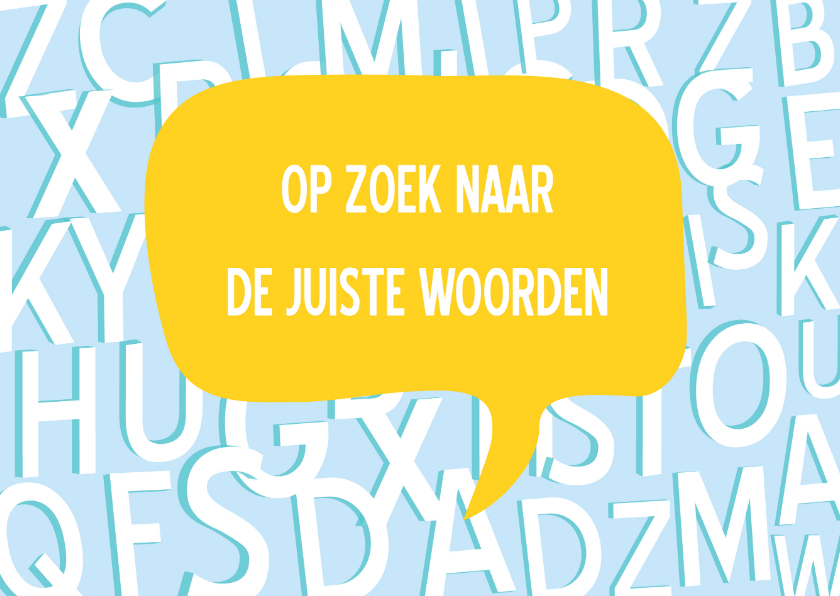 Meeleefkaart Letters - Sterkte kaarten Sterkte kaarten - Meeleefkaart Letters