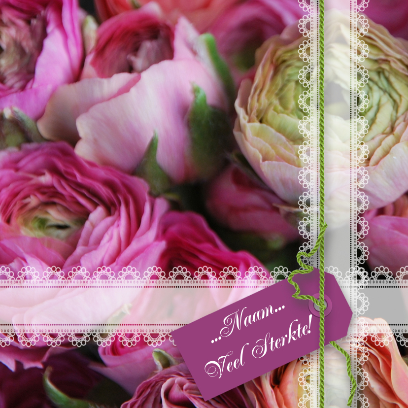 Ranonkel lila groen paars roze - Sterkte kaarten Sterkte kaarten - Ranonkel lila groen paars roze