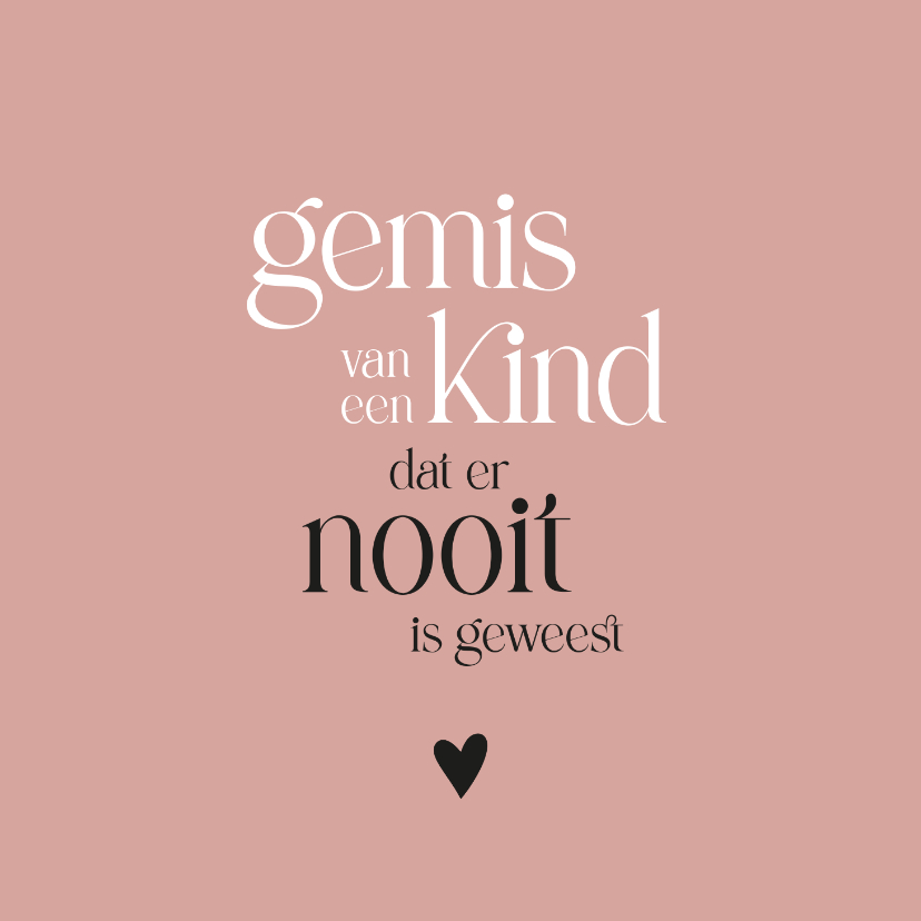 Sterkte gemis van een kind - Sterkte kaarten Sterkte kaarten - Sterkte gemis van een kind