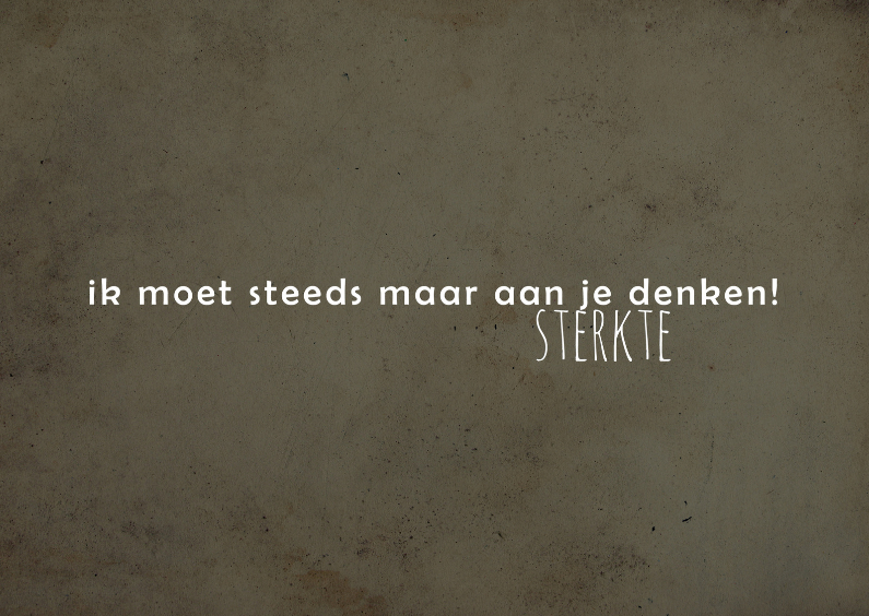 Sterkte kaart aan je denken - Sterkte kaarten Sterkte kaarten - Sterkte kaart aan je denken