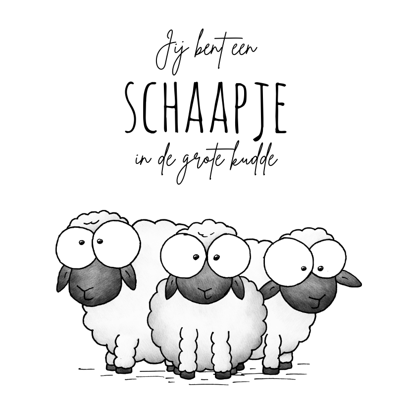 Sterkte kaartje - schaapje in de grote kudde - Sterkte kaarten Sterkte kaarten - Sterkte kaartje - schaapje in de grote kudde