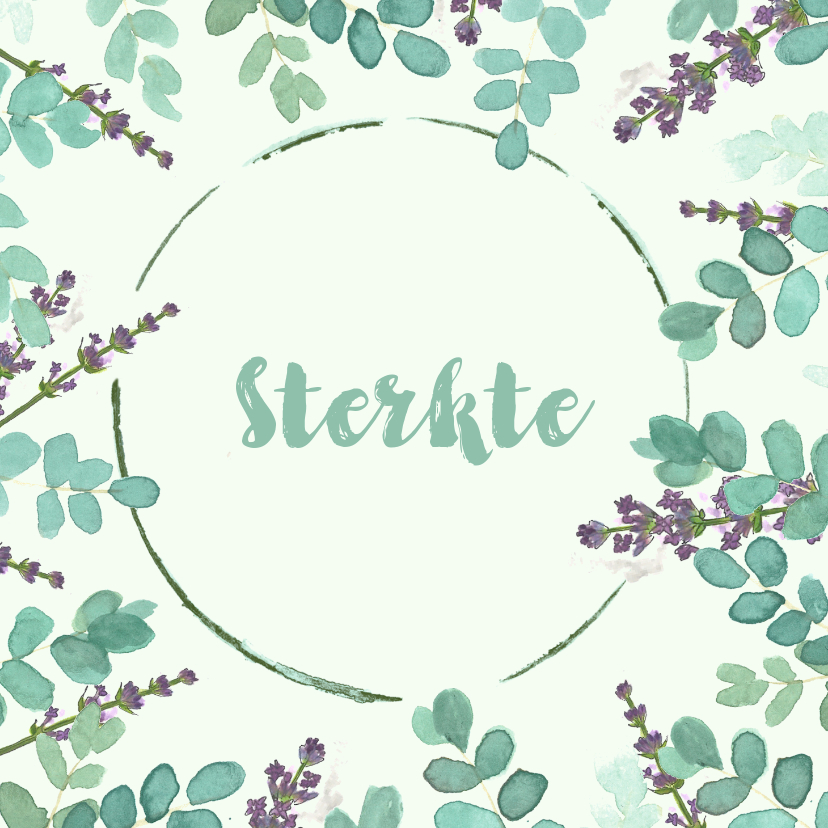 Sterkte lavendel en eucalyptus - Sterkte kaarten Sterkte kaarten - Sterkte lavendel en eucalyptus