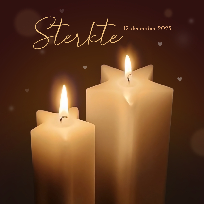 Sterkte kaarten - Sterktekaart 2 ster kaarsen