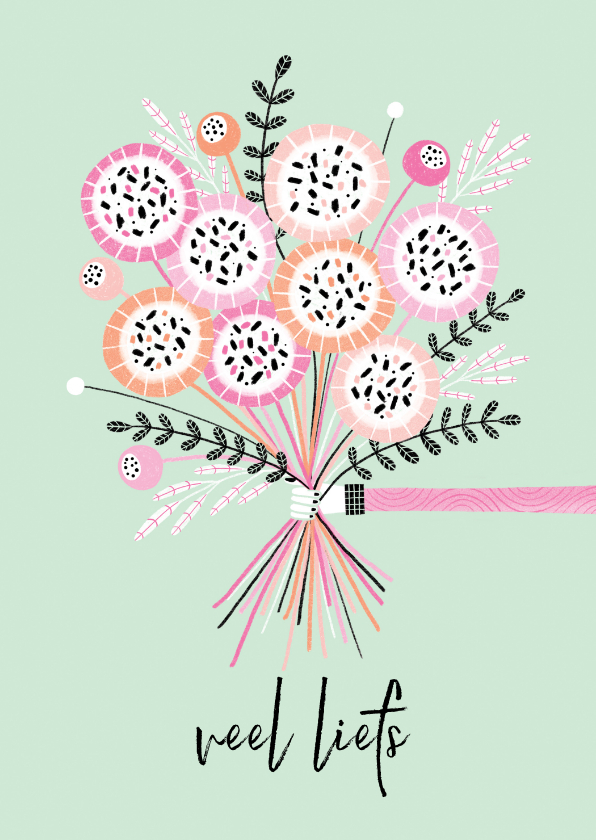 Sterkte kaarten - Sterktekaart bos bloemen mint