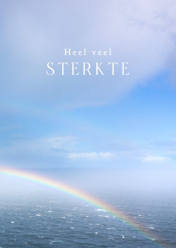Sterkte kaarten - Sterktekaart met regenboog