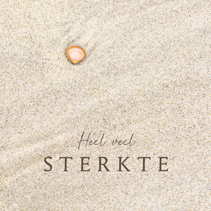 Sterktekaart strand met schelp - Sterkte kaarten Sterkte kaarten - Sterktekaart strand met schelp