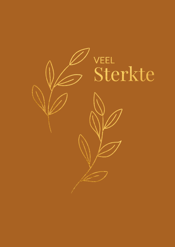 Sterkte kaarten - Veel sterkte - touch of gold - sterkte kaart