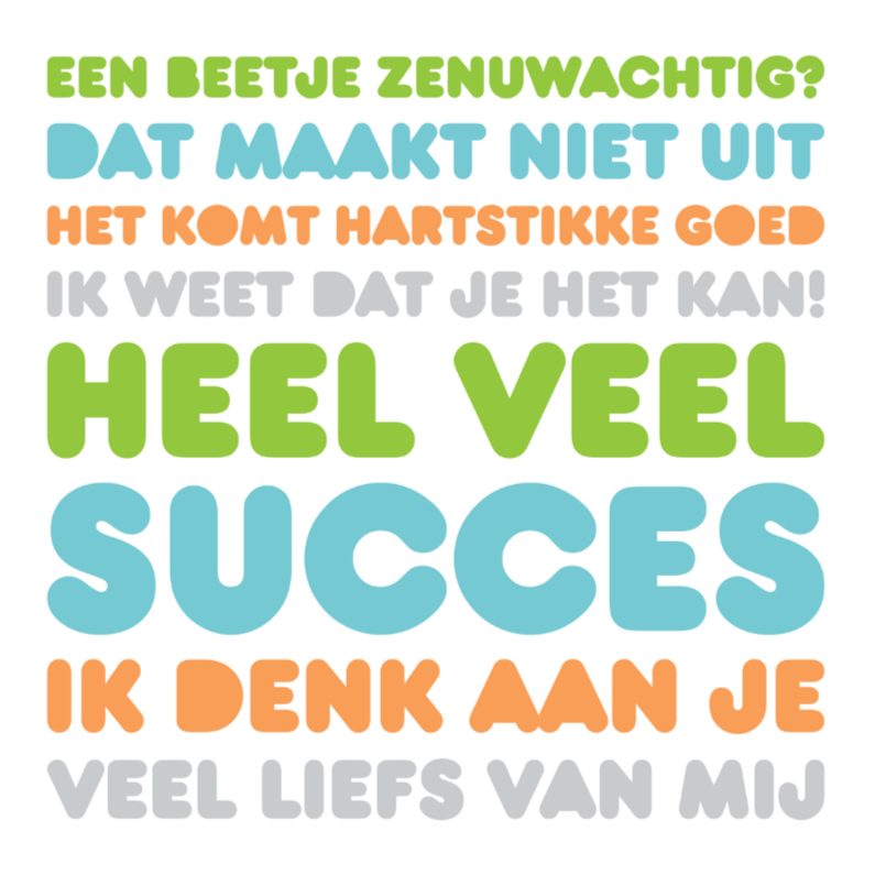 Coaching Letters Kan Het - Succes kaarten Succes kaarten - Coaching Letters Kan Het