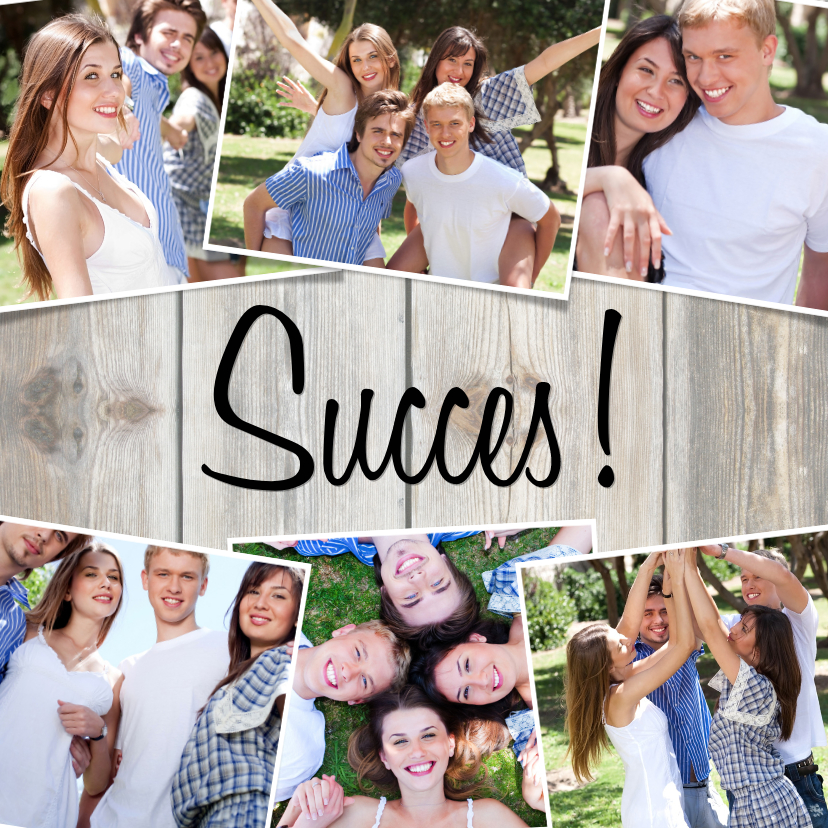 Collage Succes! - BK - Succes kaarten Succes kaarten - Collage Succes! - BK