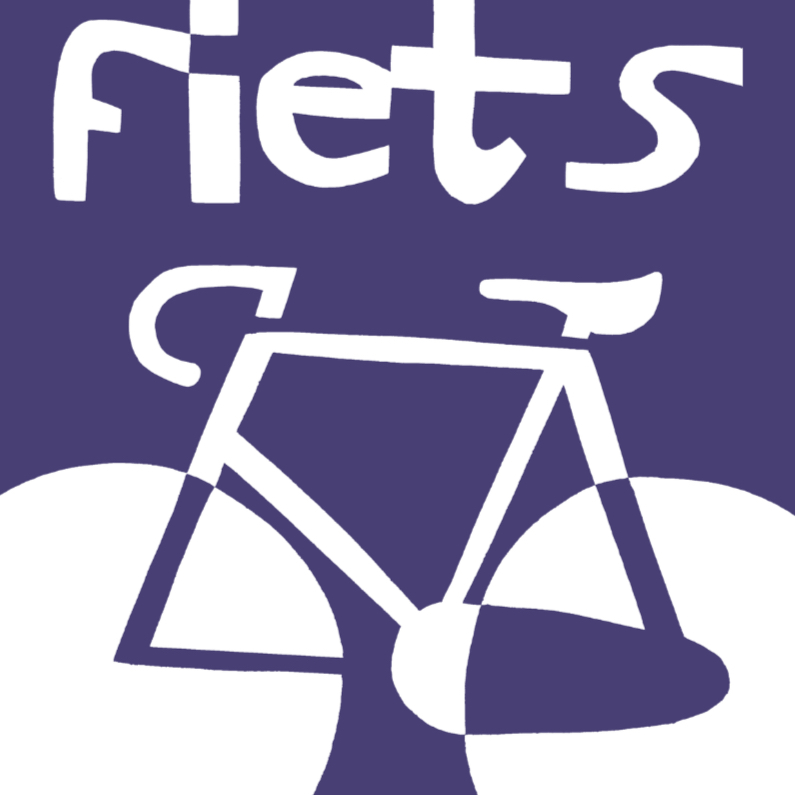 Fiets blauw - Succes kaarten Succes kaarten - Fiets blauw
