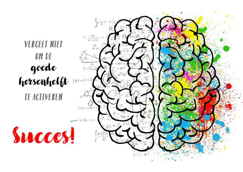 succes hersenen aan het werk - Succes kaarten Succes kaarten - succes hersenen aan het werk
