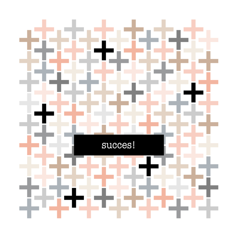 Succes kaart Plusjes - HB - Succes kaarten Succes kaarten - Succes kaart Plusjes - HB