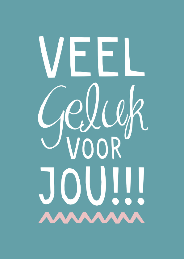 Succes kaart veel geluk - Succes kaarten Succes kaarten - Succes kaart veel geluk