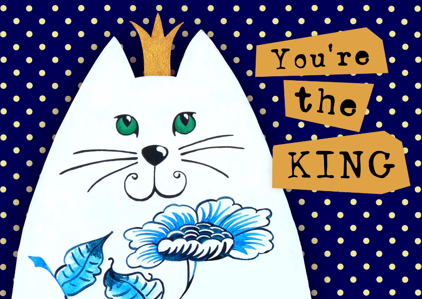 Succes kaart You're the KING - Succes kaarten Succes kaarten - Succes kaart You're the KING