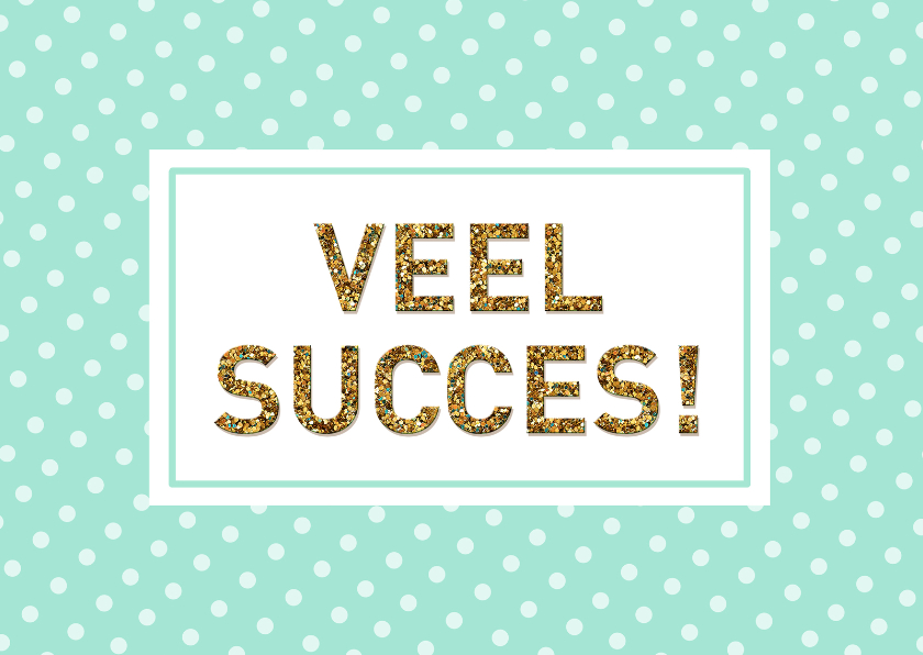 Succes mint dots - Succes kaarten Succes kaarten - Succes mint dots