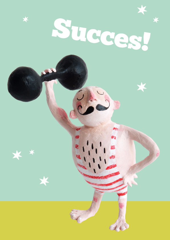 Succes! Sterke man - Succes kaarten Succes kaarten - Succes! Sterke man