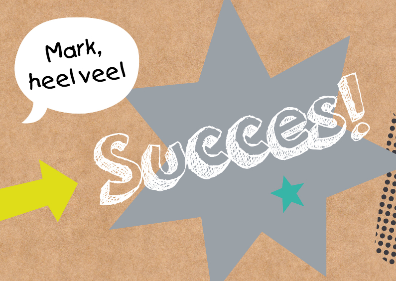 Succeskaart-Good luck!-HK - Succes kaarten Succes kaarten - Succeskaart-Good luck!-HK