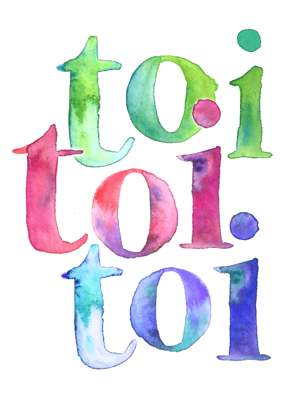 Succeskaart toi toi toi - Succes kaarten Succes kaarten - Succeskaart toi toi toi