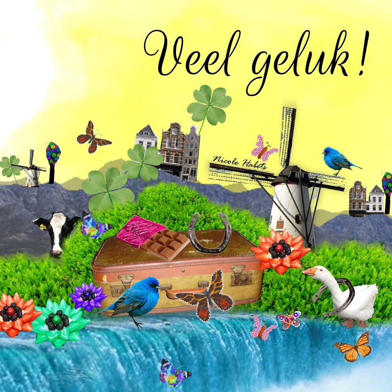 Veel geluk illistratie - Succes kaarten Succes kaarten - Veel geluk illistratie