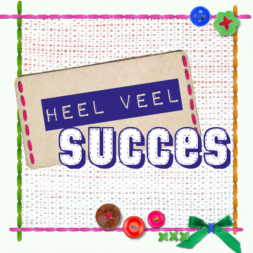 veel succes -BF - Succes kaarten Succes kaarten - veel succes -BF