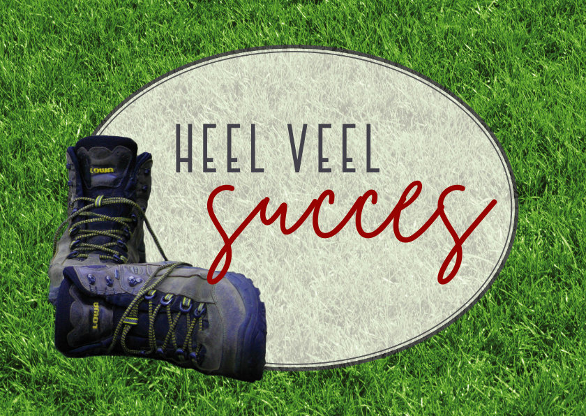 wandelschoenen wandeltocht - Succes kaarten Succes kaarten - wandelschoenen wandeltocht