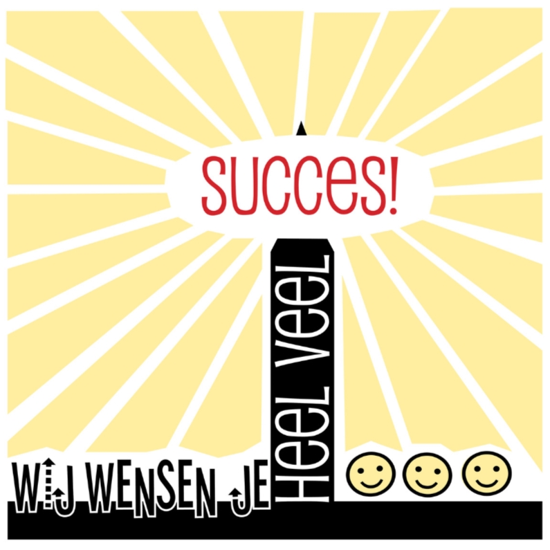 Wij Wensen Je Heel Veel Succes Succes Kaarten Kaartje2go