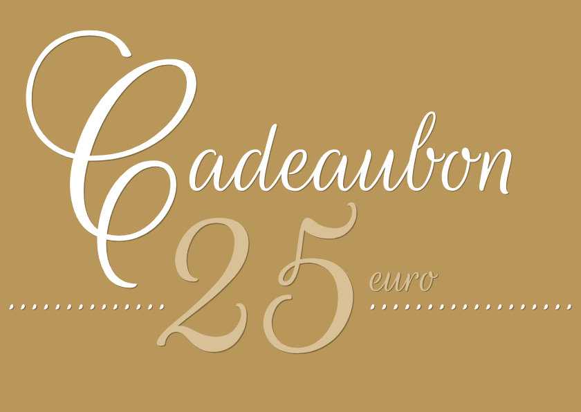 Tegoedbon maken - Cadeaubon goud