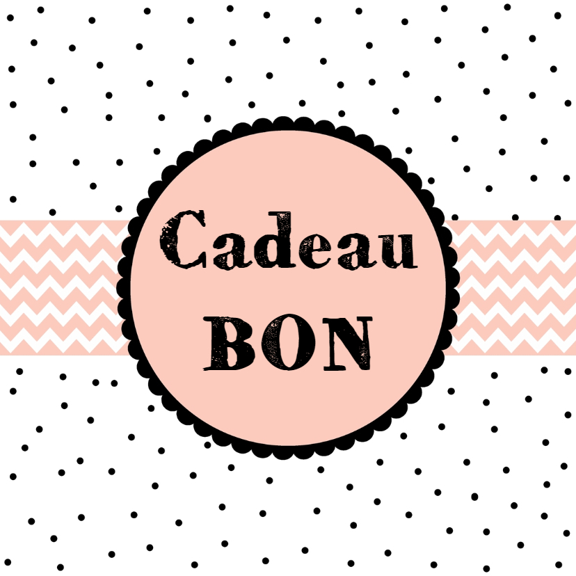 Tegoedbon maken - Cadeaubon roze