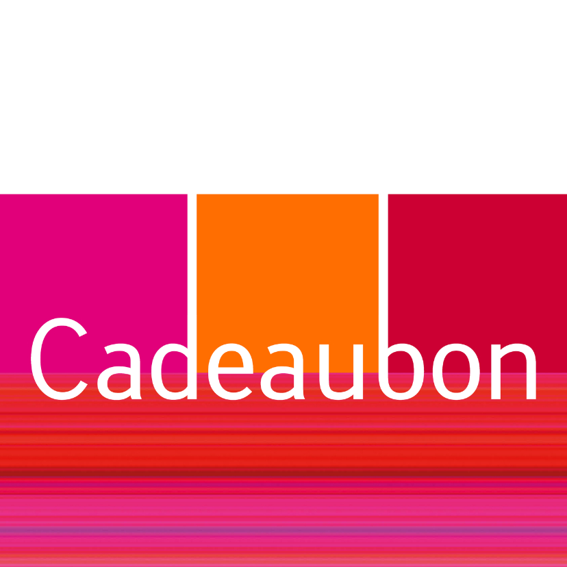 Tegoedbon maken - Cadeaubon strepen vierkant