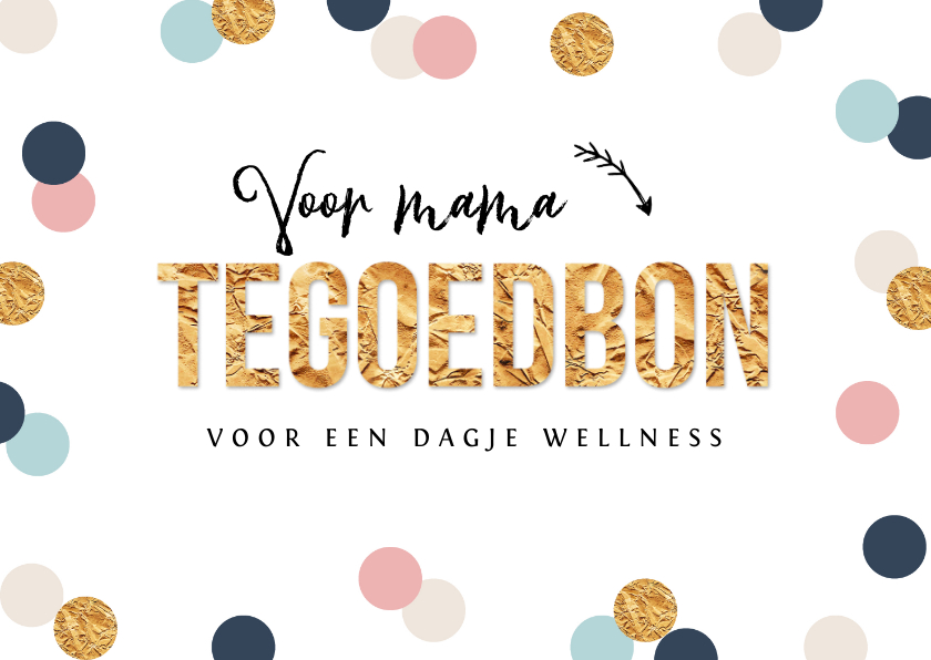 Bezet Intact Resoneer Tegoedbon voor een dagje uit confetti goud | Kaartje2go