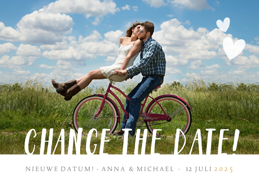 Change the date - annulering trouwdatum Corona - Trouwkaarten Trouwkaarten - Change the date - annulering trouwdatum Corona