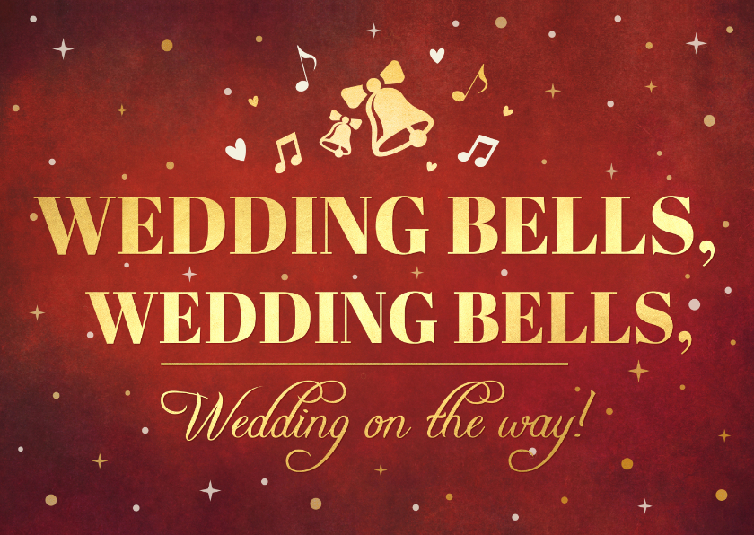 Grappige kerst Save the Date kaart - Jingle wedding bells - Trouwkaarten Trouwkaarten - Grappige kerst Save the Date kaart - Jingle wedding bells