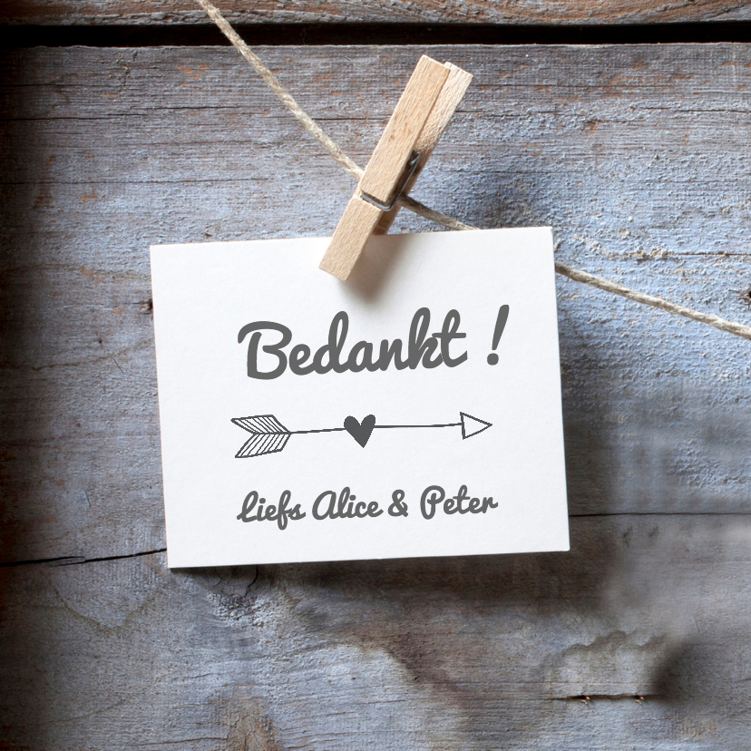 houten bedankkaart houten bedankkaart