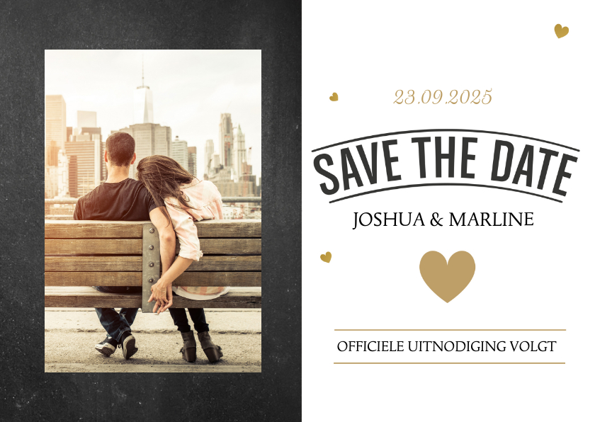 Kerst Save the date kaart - Trouwkaarten Trouwkaarten - Kerst Save the date kaart