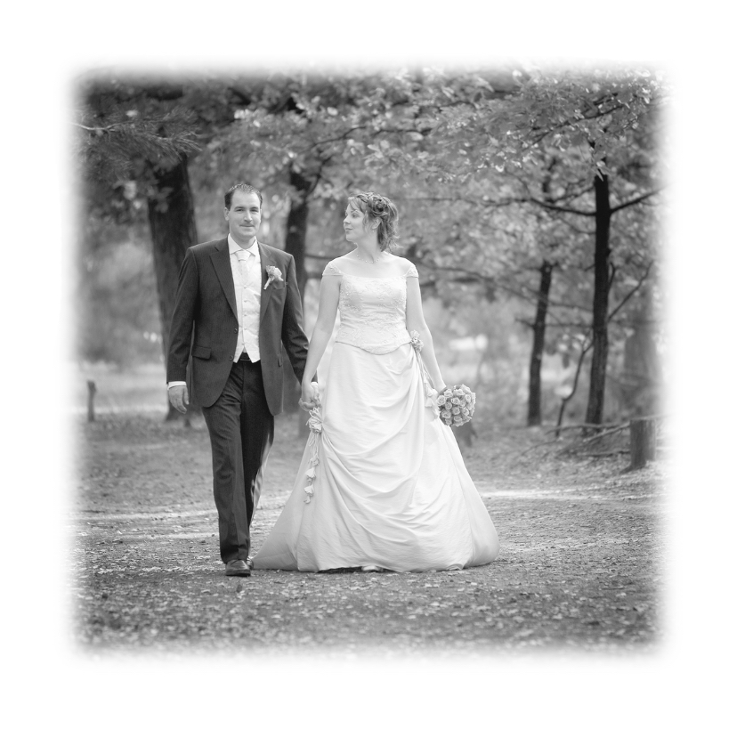 Klassiek bedankkaart huwelijk - LO - Trouwkaarten Trouwkaarten - Klassiek bedankkaart huwelijk - LO