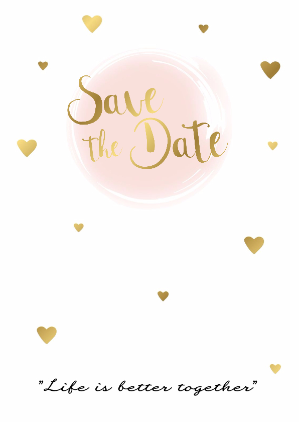 Trouwkaarten - Save the date kaart 3 - WW