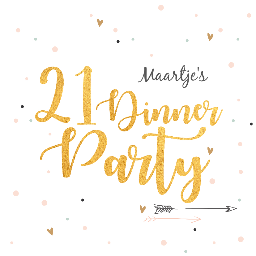 Uitnodigingen - 21 Diner party