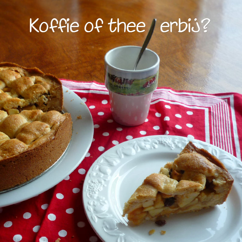 bakkie koffie of thee en appeltaart - Uitnodigingen Uitnodigingen - bakkie koffie of thee en appeltaart