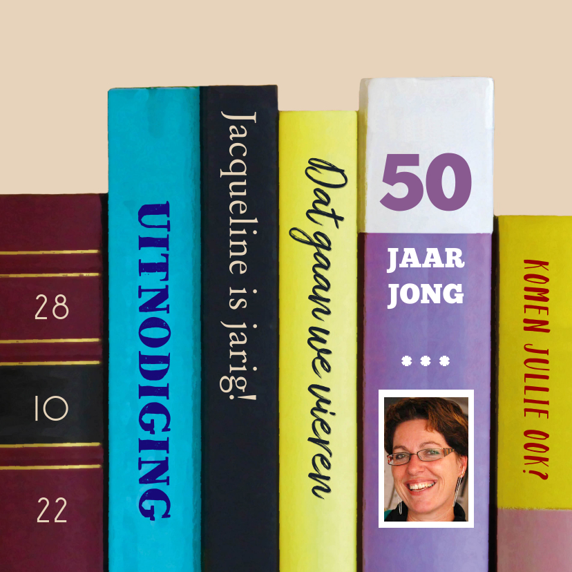 boeken 50 jaar - Uitnodigingen Uitnodigingen - boeken 50 jaar