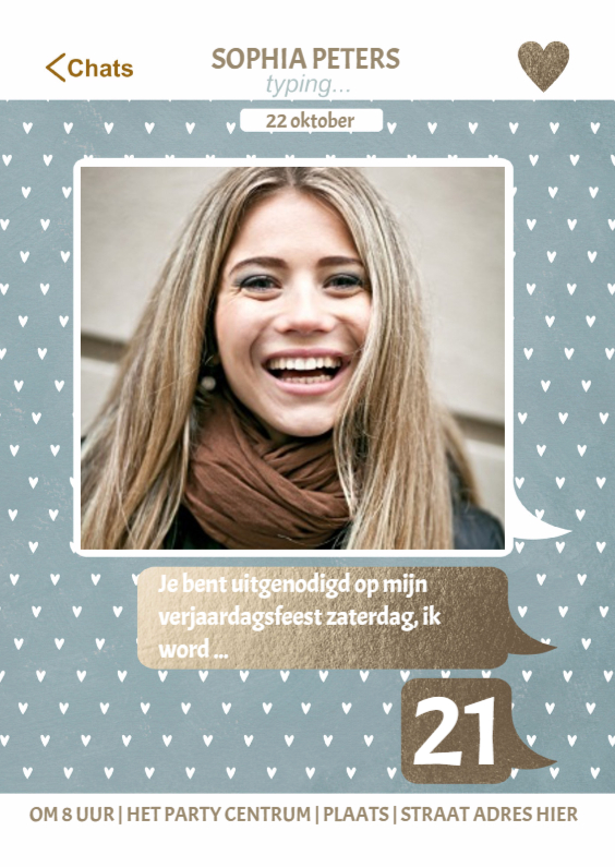 Chat Uitnodiging Feest Meisje - Uitnodigingen Uitnodigingen - Chat Uitnodiging Feest Meisje