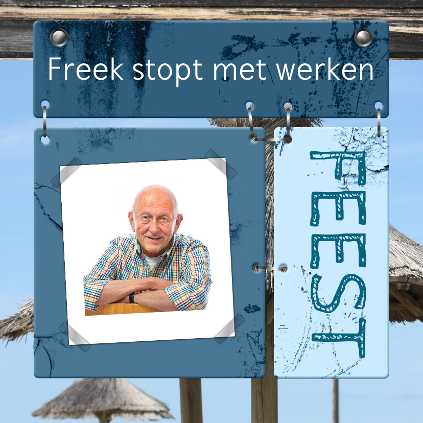 Feest borden pensioen - Uitnodigingen Uitnodigingen - Feest borden pensioen